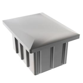 Essentra Rectangular Tube Insert 30.0 mm 20.0 mm 1.5 mm Silver ABS [499201]; 10289686