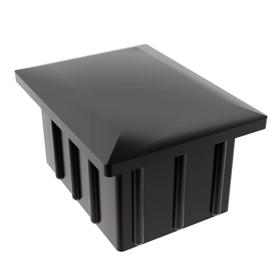 Essentra Rectangular Tube Insert 20.0 mm 15.0 mm 1.5 mm Black ABS [499137]; 10435472