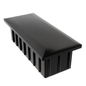 Essentra Rectangular Tube Insert 35.0 mm 15.0 mm 1.5 mm Black ABS [499138]; 10289259