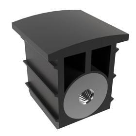 Essentra Threaded Insert Square M10 40.0 mm 2.0 mm Nylon [499245]; 10289938