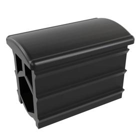Essentra Rectangular Threaded Insert Black Nylon [499275]; 10290040