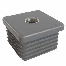 Essentra Threaded Insert Square M12 40.0 mm 1.0 mm - 1.5 mm HDPE [551740]; 10303986