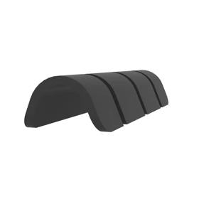 Essentra Hose Wear Protector 203.2 mm Black PVC [600627]; 10308257