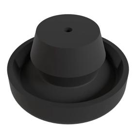 Essentra Body Plug 14.0 mm 0.8 mm 2.0 mm TPE Black [BP-16232]; 10311028