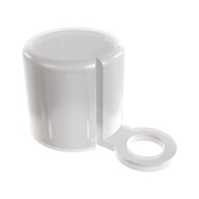 Essentra Tear Tab Cap 9.8 mm 4.3 mm LDPE Black [040010000003]; 10325186