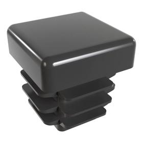 Essentra Square Tube Insert 16.0 mm 11.5 mm 2.0 mm 1.5 mm Black PE [056016069903]; 10326923