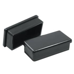 Essentra Rectangular Tube Insert 40.0 mm 40.0 mm 1.2 mm 1.7 mm Black PE [497831]; 10104071