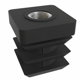Essentra Threaded Insert Square M10 30.0 mm 2.0 mm PA6 [063016511401]; 10328095