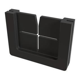 Essentra Grommet 23.0 x 28.0 mm 15.0 mm Black Silicone Rubber [1258288]; 10337158