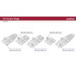 SOUTHCO Friction Hinge, Medium Leaf, Large Leaf, 38 mm (1.50 in) Long, 316 Stainless Steel, High Gloss [T6-4E-446-17F-24]