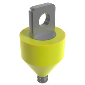 Essentra Masked Eye Bolts M6 14.0 mm Silicone Yellow [1529883]; 10353028