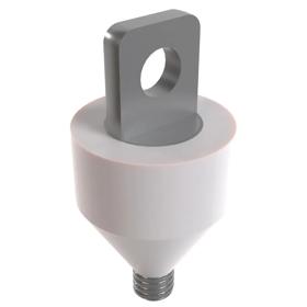 Essentra Masked Eye Bolts M8 18.0 mm Silicone White [1529884]; 10353035