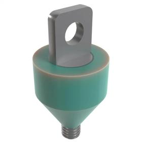 Essentra Masked Eye Bolts M12 22.0 mm Silicone Green [1529886]; 10353059