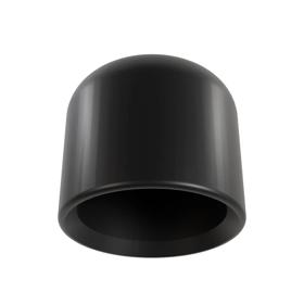 Essentra Round End Cap 14.3 mm 13.0 mm PVC Black [155103469907]; 10353660