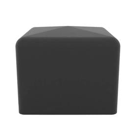 Essentra Square End Cap 19.0 mm PVC Black [408004059907]; 10374115