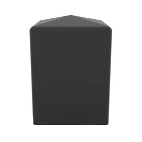 Essentra Square End Cap 25.0 mm PVC Black [408002559907]; 10374085