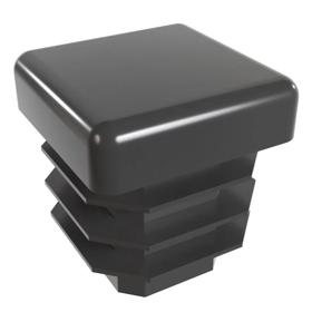 Essentra Square Tube Insert 20.0 mm 16.2 mm 2.0 mm 1.0 mm Black PE [461293]; 10376911