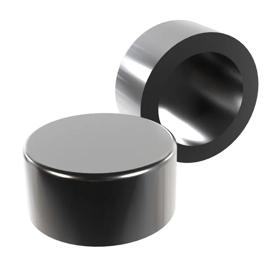 Essentra Cover Caps 5.2 mm 19.0 mm 6.2 mm Brass Silver [493065]; 10388792