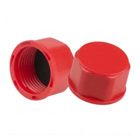 Essentra Threaded Sealing Cap 3/4 in HDPE Red [552066]; 10404270