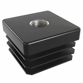 Essentra Threaded Insert Square M10 35.0 mm HDPE [498646]; 10286708