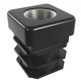Essentra Threaded Insert Square 15.0 mm HDPE [566010237904]; 10404362