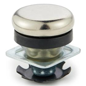 Essentra Push-In Glide 22.0 mm 1.2 mm Black Steel [551564]; 10435854