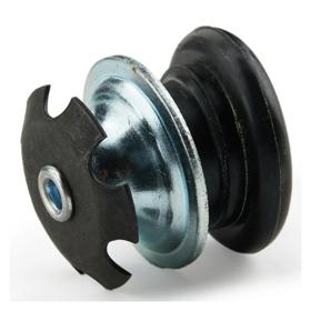 Essentra Push-In Glide 23.4 mm 1.2 mm Black Steel [551603]; 10435885