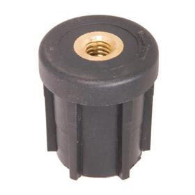 Essentra Threaded Insert M8 Round 2.0 mm PA Black [39762]; 10241721