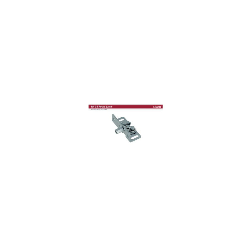SOUTHCO Rotary Push-to-Close Latch Striker, Medium Size, Steel, Zinc Nickel, Black [R4-90-1506-15]