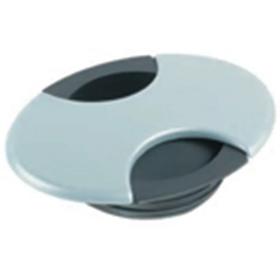 Essentra Desk Grommet 80.0 mm ABS Silver [464255]; 10379684