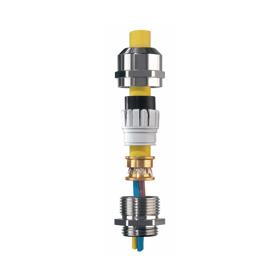 Essentra Cable Gland EMC M25 9.0 mm 17.0 mm Brass Natural [551242]; 10302897