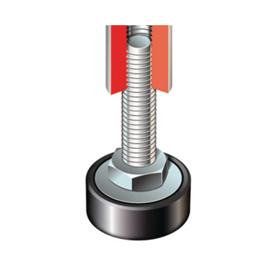 Essentra Heavy Duty Adjustable Feet 47.5 mm M12 45.0 mm Black [RD475M1245F]; 10165959