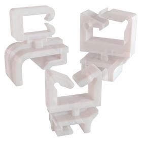 Essentra Rail Clip T3 6.4 mm (W) Nylon 6/6 Natural [DRCT-SEC01]; 10005316