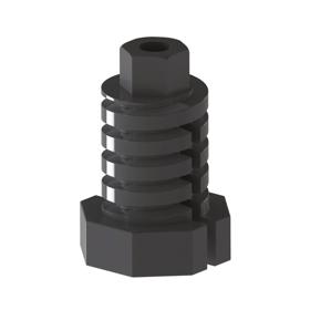 Essentra Adjustable Feet 19.1 mm 14.0 mm 16.5 mm Black [LF-1]; 10013960