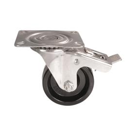 Essentra Caster 100.0 mm 150.0 kg Screw Mount 100.0 mm Black [494704]; 10277409