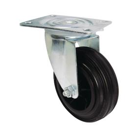 Essentra Caster 125.0 mm 100.0 kg Screw Mount Black [491082]; 10269886