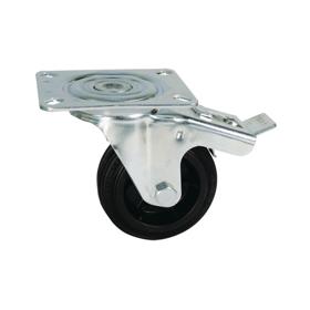 Essentra Caster 125.0 mm 100.0 kg Screw Mount 97.0 mm Black [491089]; 10269947