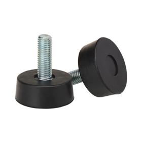 Essentra Adjustable Feet Round 40.0 mm M10 50.0 mm Rubber;Steel [499409]; 10291290