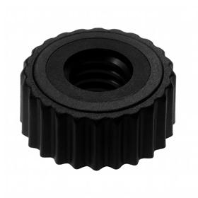 Essentra Knurled Nut M6 13.0 mm 6.0 mm PA Black [141006069916]; 10089293