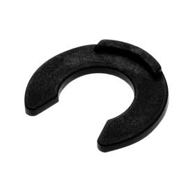 Essentra Retaining Ring 9.0 mm 18.5 mm 1.4 mm POM Black [011209059905]; 10052365