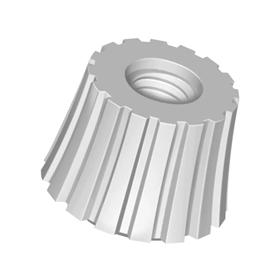 Essentra Conical Knurled Nut M8 16.0 mm 12.0 mm Nylon 6/6 Natural [0580050000VR]; 10061435
