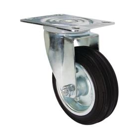 Essentra Caster 100.0 mm 70.0 kg Screw Mount Black [491102]; 10270059