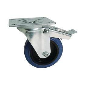 Essentra Caster 80.0 mm 150.0 kg Screw Mount Blue [491118]; 10270196