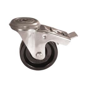 Essentra Caster 100.0 mm 120.0 kg Bolt Hole Black [494718]; 10277546