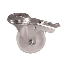 Essentra Caster 80.0 mm 100.0 kg Bolt Hole White [494776]; 10278093