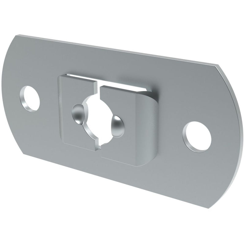 SOUTHCO Fast Lead Receptacle, Medium Size, Flat, Rivet, Steel, Zinc Immersion Coating [12-11020-11]