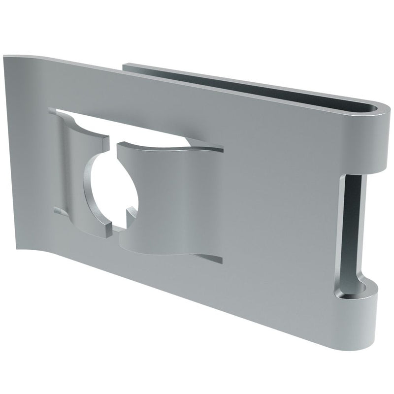 SOUTHCO Fast Lead Receptacle, Medium Size, Clip-on, J, Steel, Zinc Immersion Coating [12-11025-11]