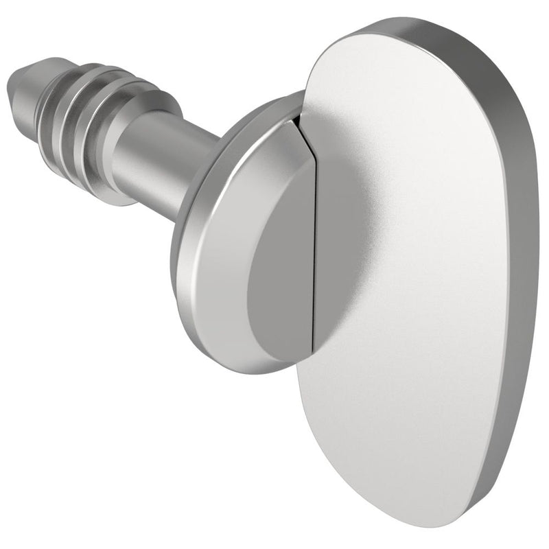 SOUTHCO Fast Lead Screw, Medium Size, Wing, 7mm (.28 in) Max. Outer Panel, Steel, Zinc Plate, Bright chromate, plus sealer [12-12-407-11]