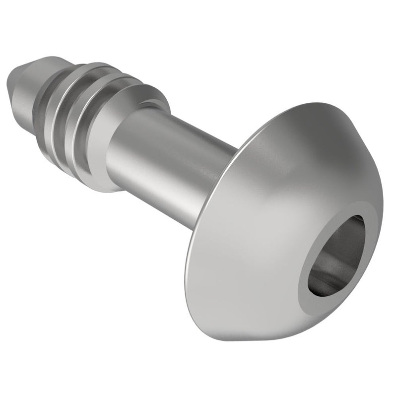 SOUTHCO Fast Lead Screw, Medium Size, ToolHead Recess, 3.2mm (.13 in) Max. Outer Panel, Steel, Zinc Plate, Bright chromate, plus sealer [12-T-604]