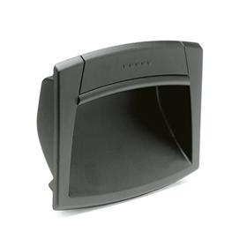 Essentra Recessed Handle 120.0 mm 95.0 mm PA Grey [1218968]; 10187982